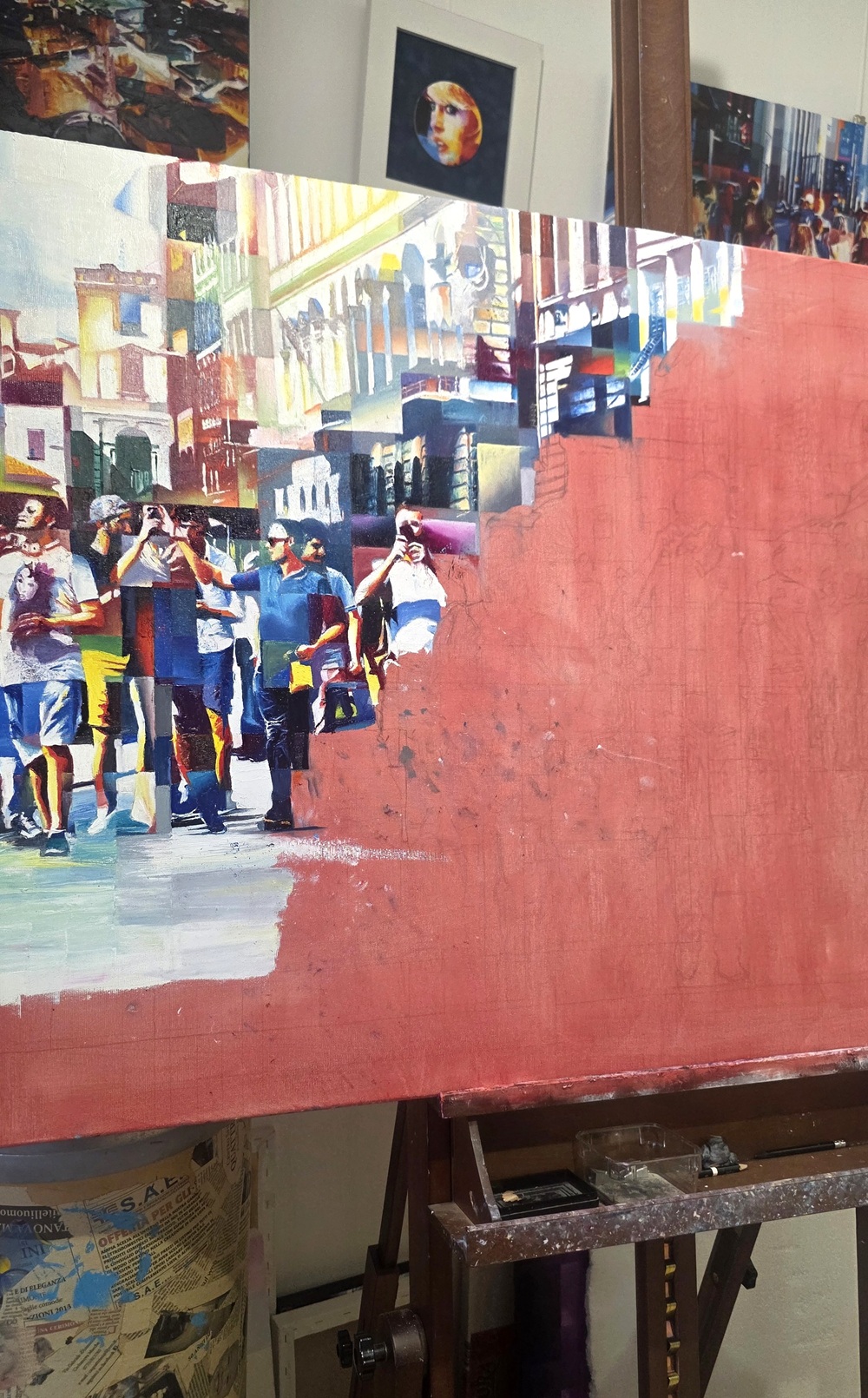 Assunta Cassa's studio — Metropolitan work in progress